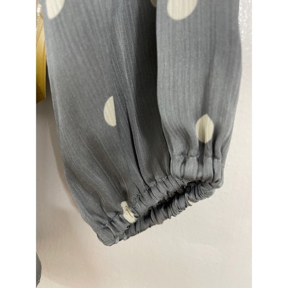 RYEGRASS Gray Dots Women’s Blouse New With Tags Size: XS - Picture 6 of 13